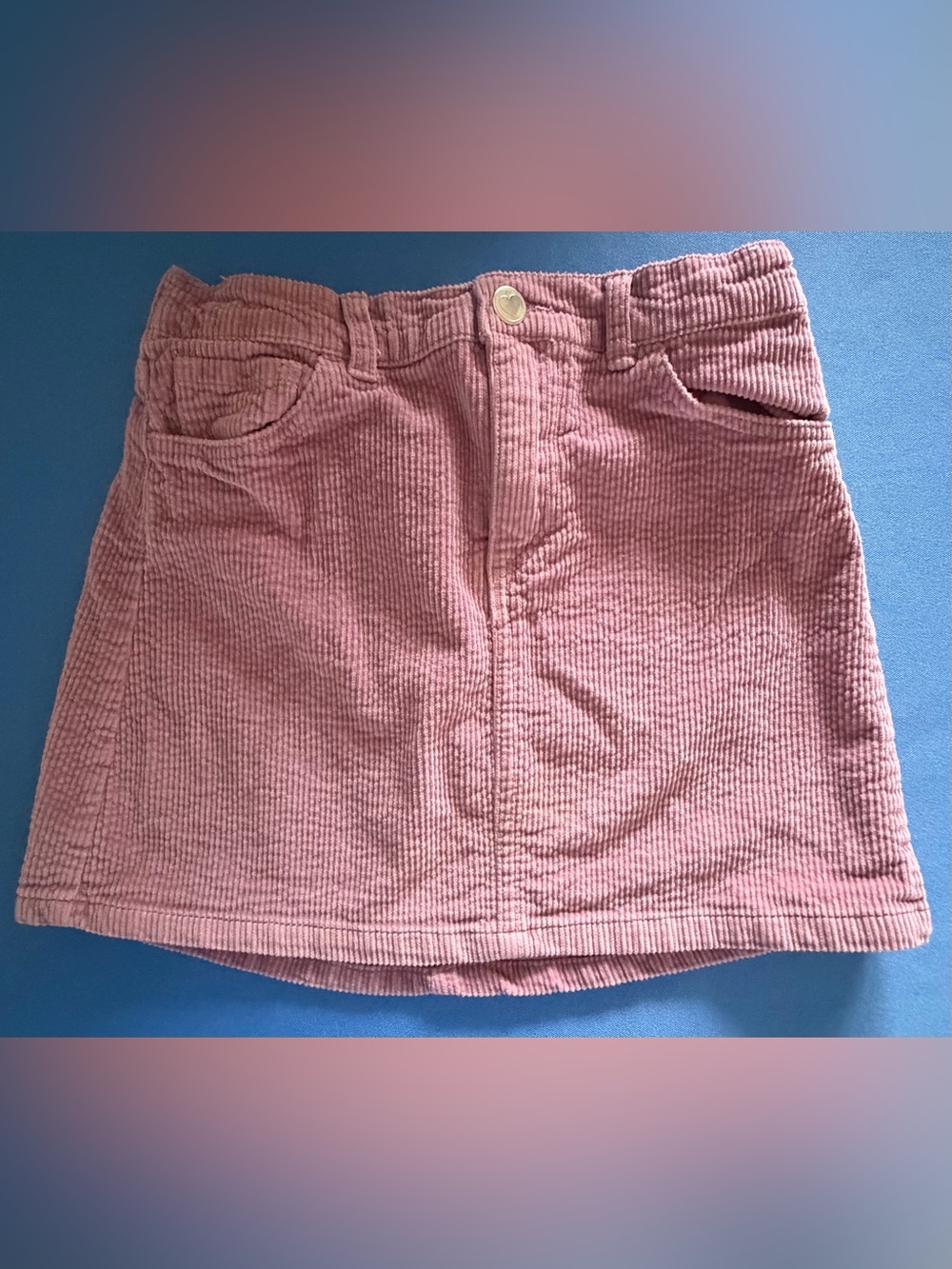 Mini Skirt Corduroy Rose Colored H&M, Girls Size 6x